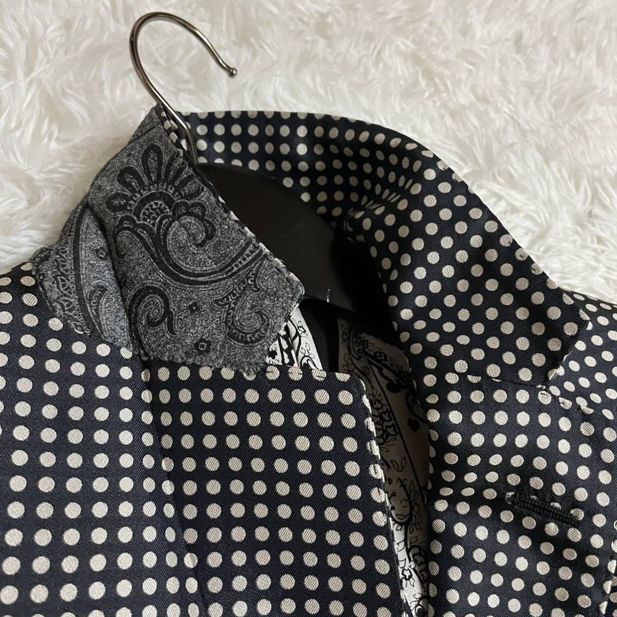 エトロ『最高級の風格』ETRO テーラードジャケット シルク100