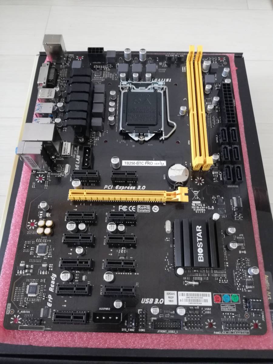 BioStar TB250-BTC PRO/PCIEx12個/ジャンク/マイニング/マザーボード