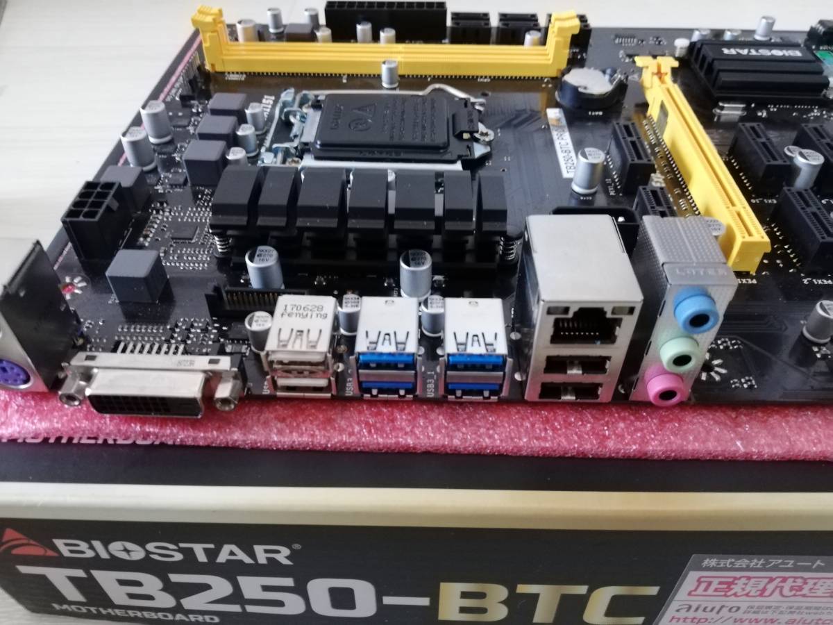 BioStar TB250-BTC PRO/PCIEx12個/ジャンク/マイニング/マザーボード
