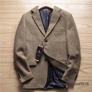  P7794/54A 2XL程度 WOOL混 テーラージャケット 秋冬 メンズ 厚手 カジュアル ウール混スーツブレザー/ブラウン(XLサイズ以上)｜売買されたオークション情報、yahooの商品情報をアーカイブ公開 - オ XLサイズ以上