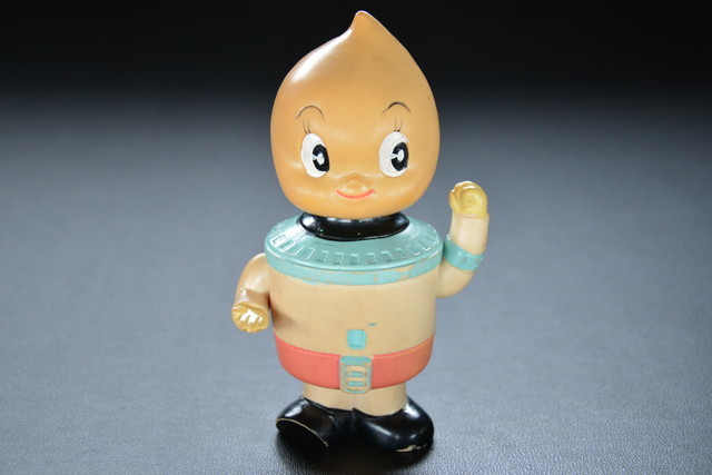 東邦ガス 炊飯器 ほのお君 ソフビ人形 貯金箱 当時物 古い貯金
