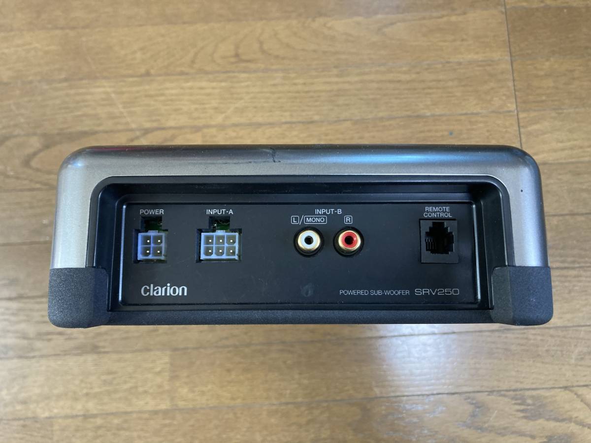 CLARION SRV250 パワードサブウーファー アンプ内蔵 最大150W 30Hz