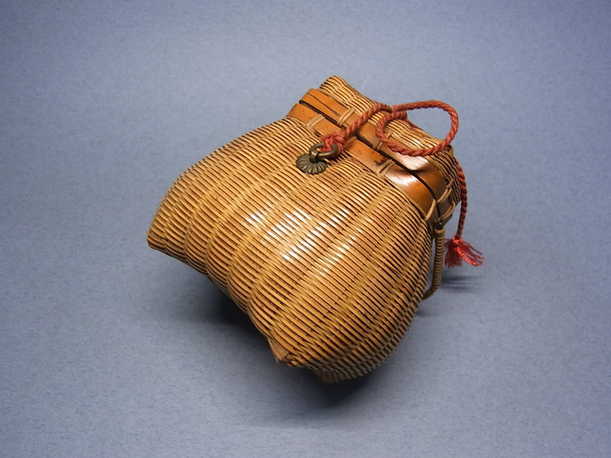 かご 竹 昔懐かしの 小さい ミニ 籠 白竹 篭 手提げ | インテリア 花見