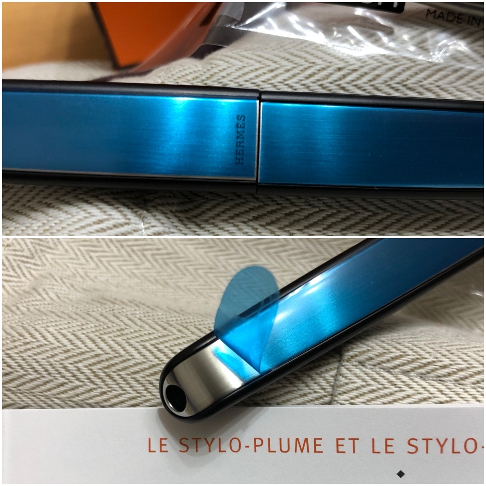 HERMES エルメス ボールペン ノーチラス(ブラック) シルバー 無垢