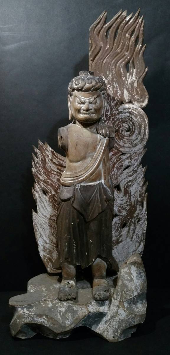 古美術柳 木造 不動明王立像 室町時代 【公式通販】