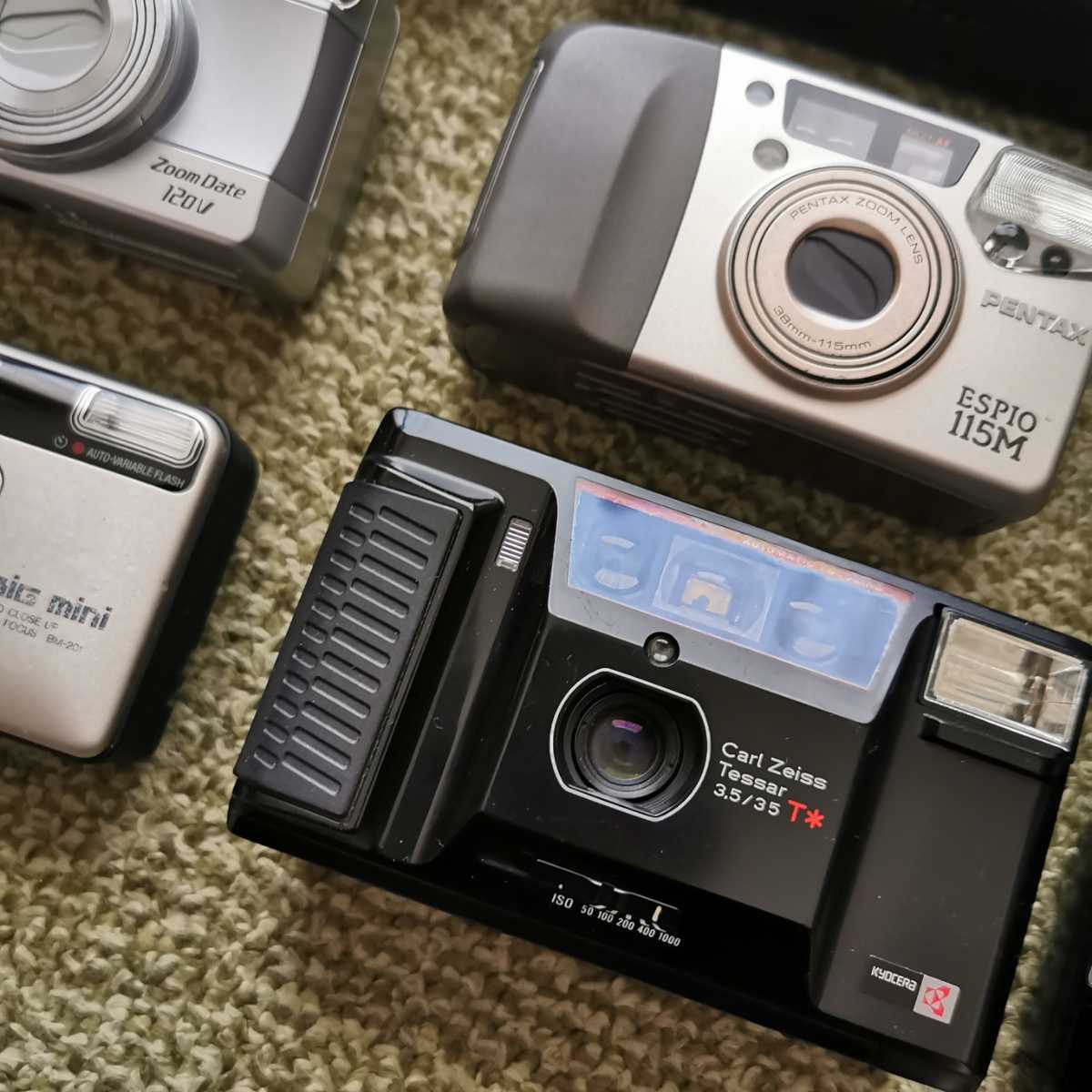 フィルムカメラ 12点まとめ ジャンク Yashica Konica Fujifilm Kyocera Canon OLYMPUS 大量 _4