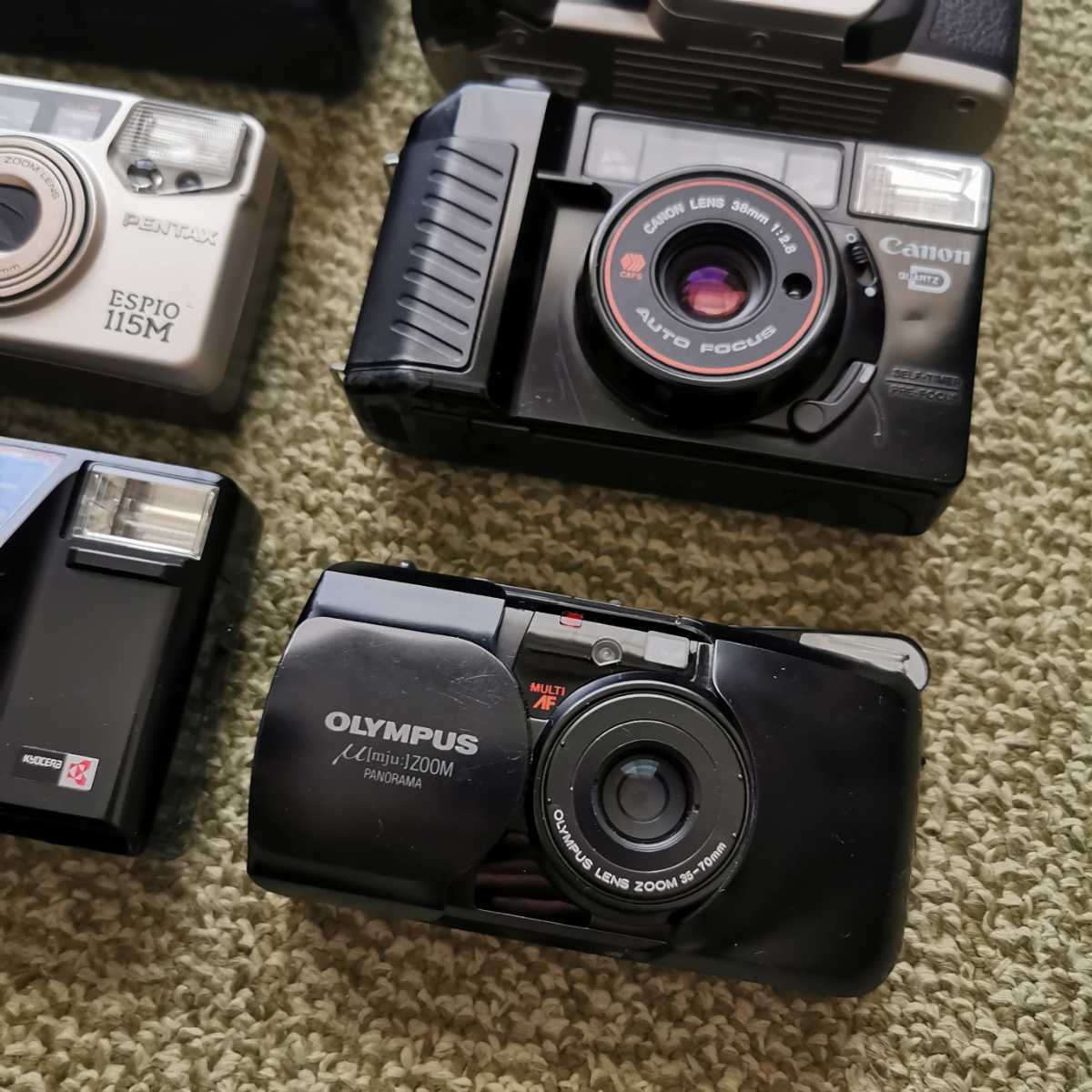 フィルムカメラ 12点まとめ ジャンク Yashica Konica Fujifilm Kyocera Canon OLYMPUS 大量 _7