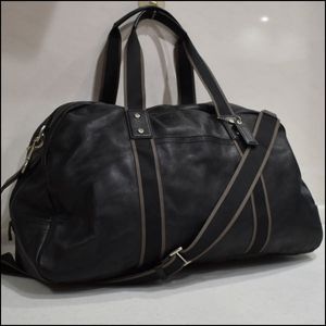 美品コーチ大容量ボストンバッグ2way オールレザーブラック5404