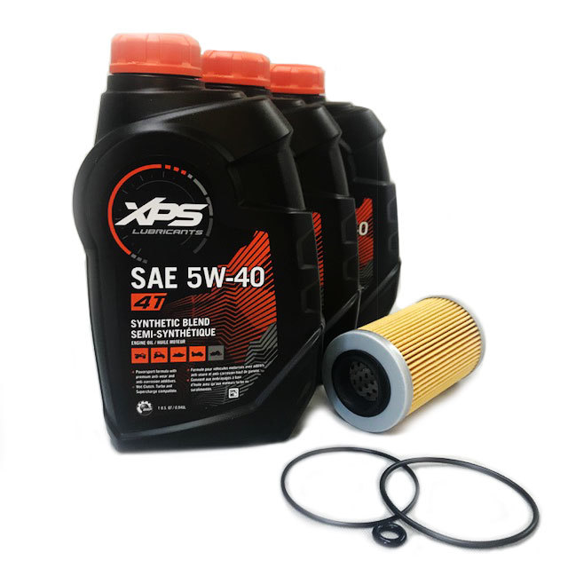 SEA－DOO ４サイクルオイル交換セット (oil-s4431-o) オイル 946mlｘ3本と汎用オイルフィルター Oリングのセット　PWC　メンテナンス