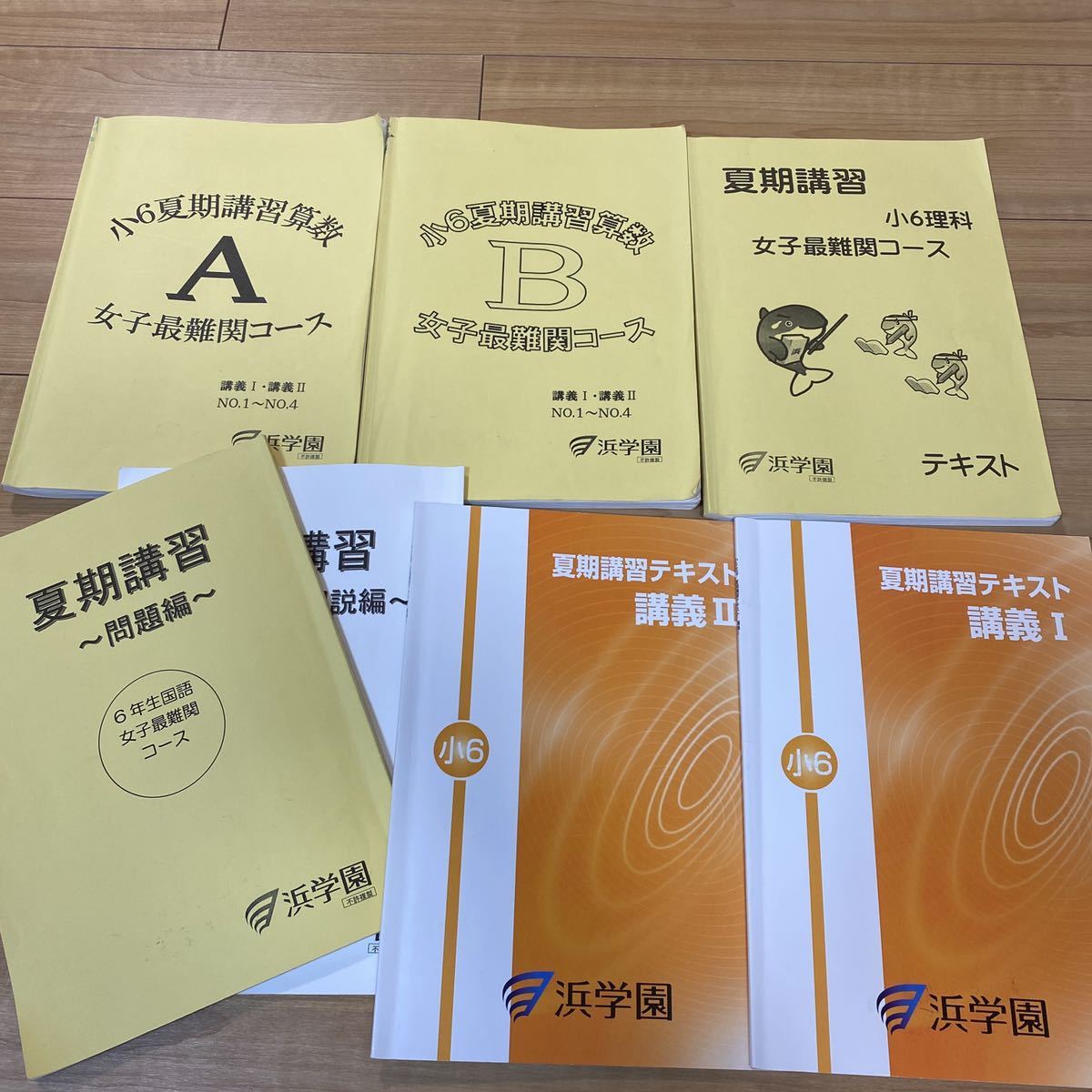 最新☆浜学園2020年度☆夏期講習女子最難関コース 算国理