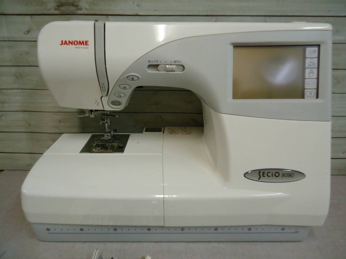 ジャノメ名機、ジャノメミシンメモリークラフト6000、通電、動作確認