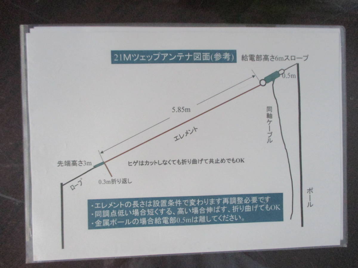 21mhz 1 2波長 ツェップ アンテナ 自作 アンテナ 売買されたオークション情報 Yahooの商品情報をアーカイブ公開 オークファン Aucfan Com