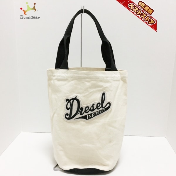 ディーゼル DIESEL - キャンバス アイボリー×黒 バッグ ディーゼル 