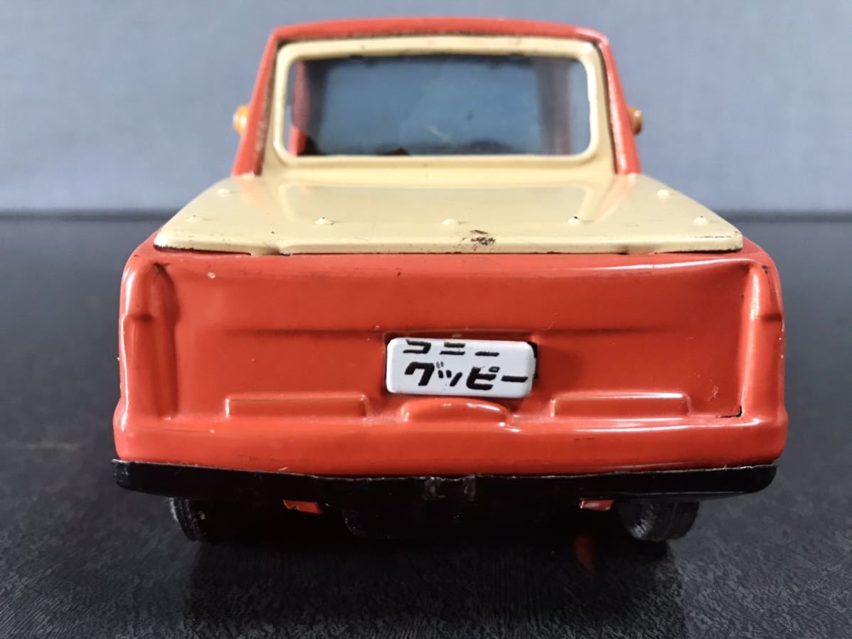 萬代屋【愛知機械工業コニー グッピー薄黄緑 ミラー欠】ブリキtin car