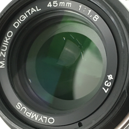ジャンク OLYMPUS M.ZUIKO DIGITAL 45mm 1:1.8 レンズ カメラ Y5603405