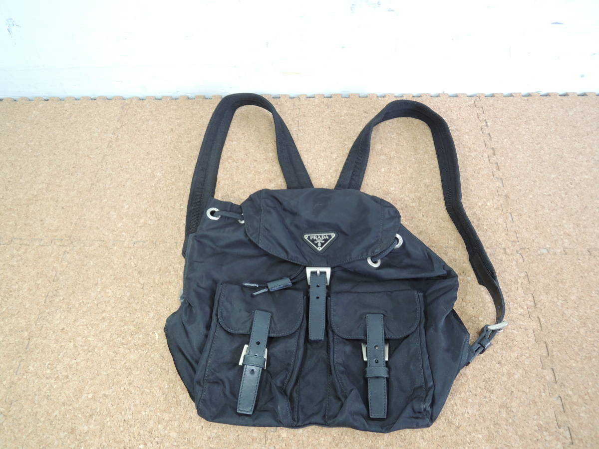 ○PRADA プラダ B6677F ギャランティ付 ナイロン リュック バック 