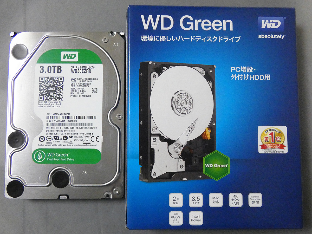 Green Digital Western WD 3TB Internal Drive com: SATA Caviar SSD