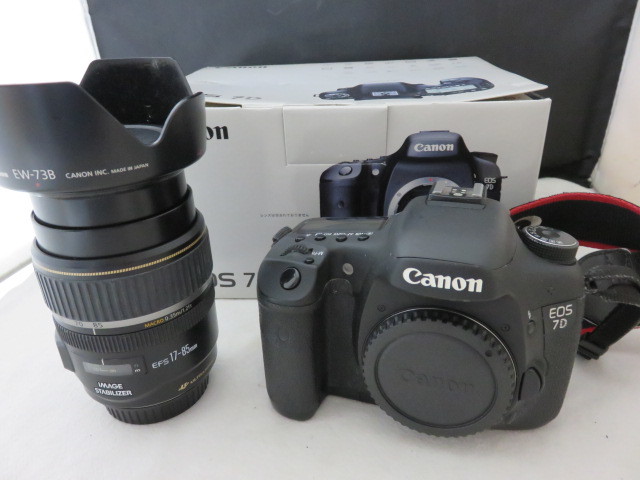 876☆キヤノン Canon EOS 7D/EFS 17-85mm IMAGE STABILIZER ジャンク扱