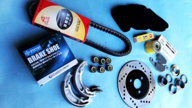 お得!新品アドレスV125 9点メンテナンスセット アドレスV125S アドレスV125G CF4MA CF46A CF4EA Address V125 (ディスク，パッド，ベルト他)