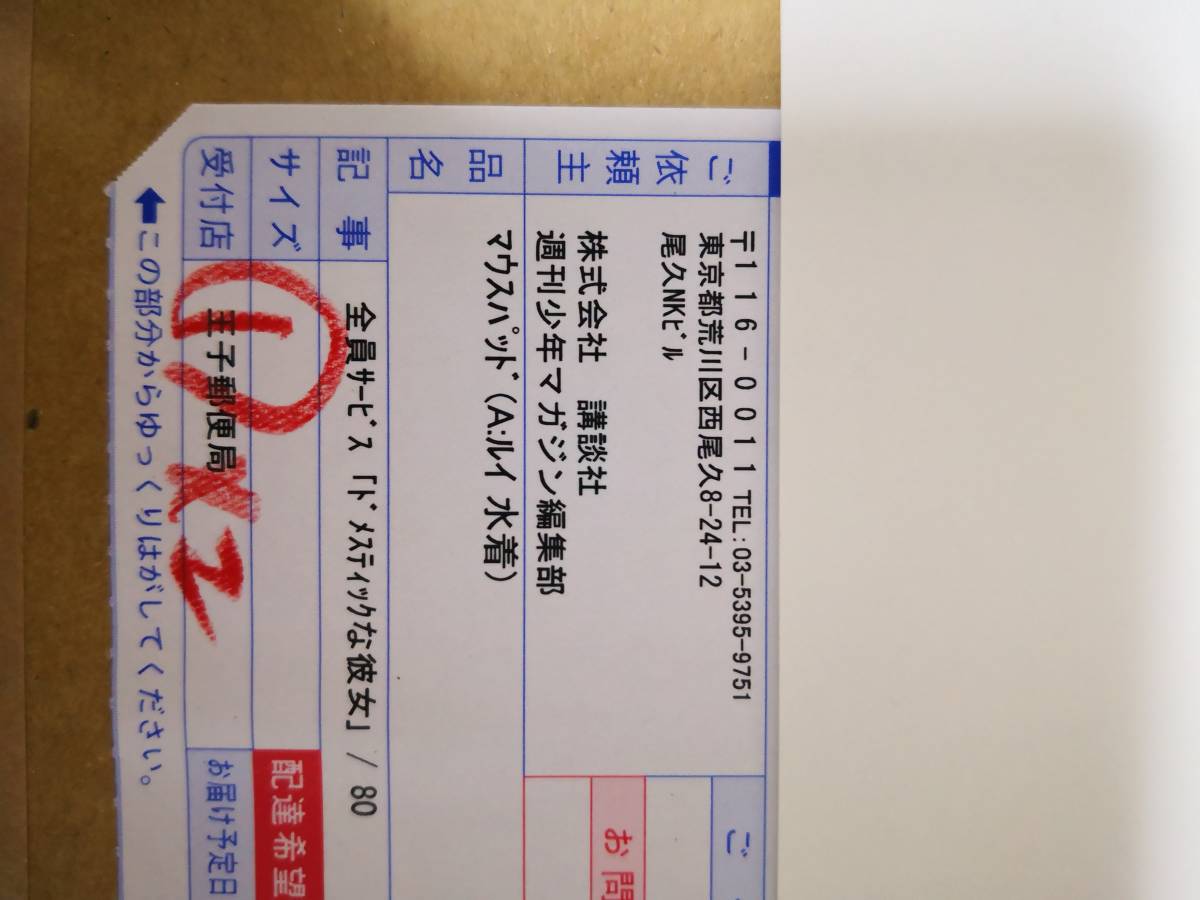 送料無料】ドメスティックな彼女 おっぱい マウスパッド『A ルイ水着 