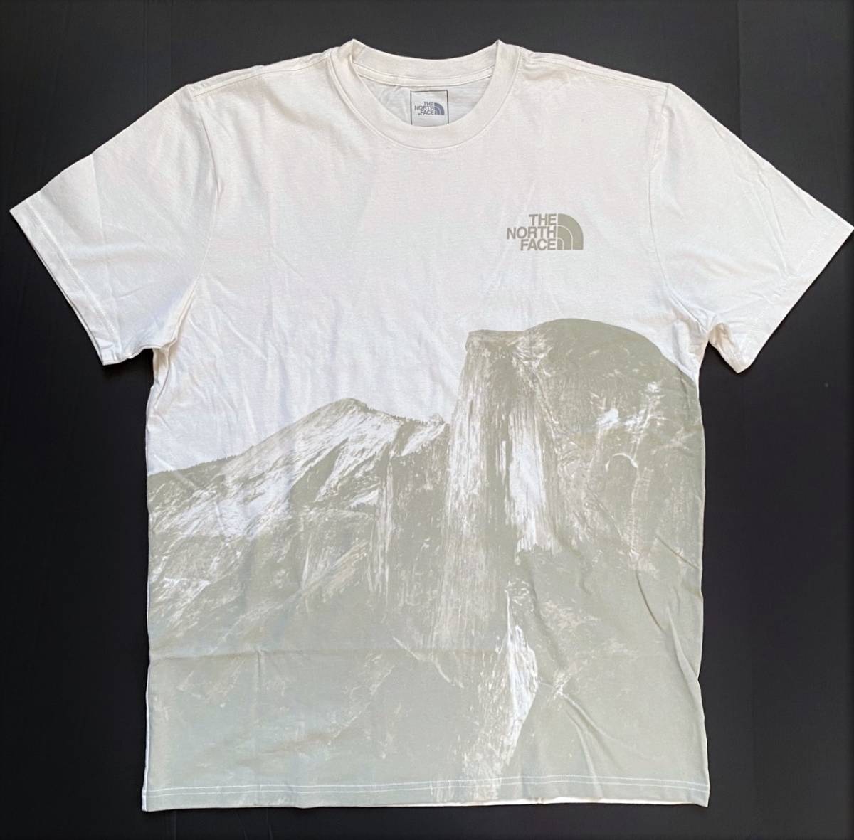 新品USAノースフェイス ヨセミテハーフドームTシャツ オフホワイト (XL) アメリカ直営店購入