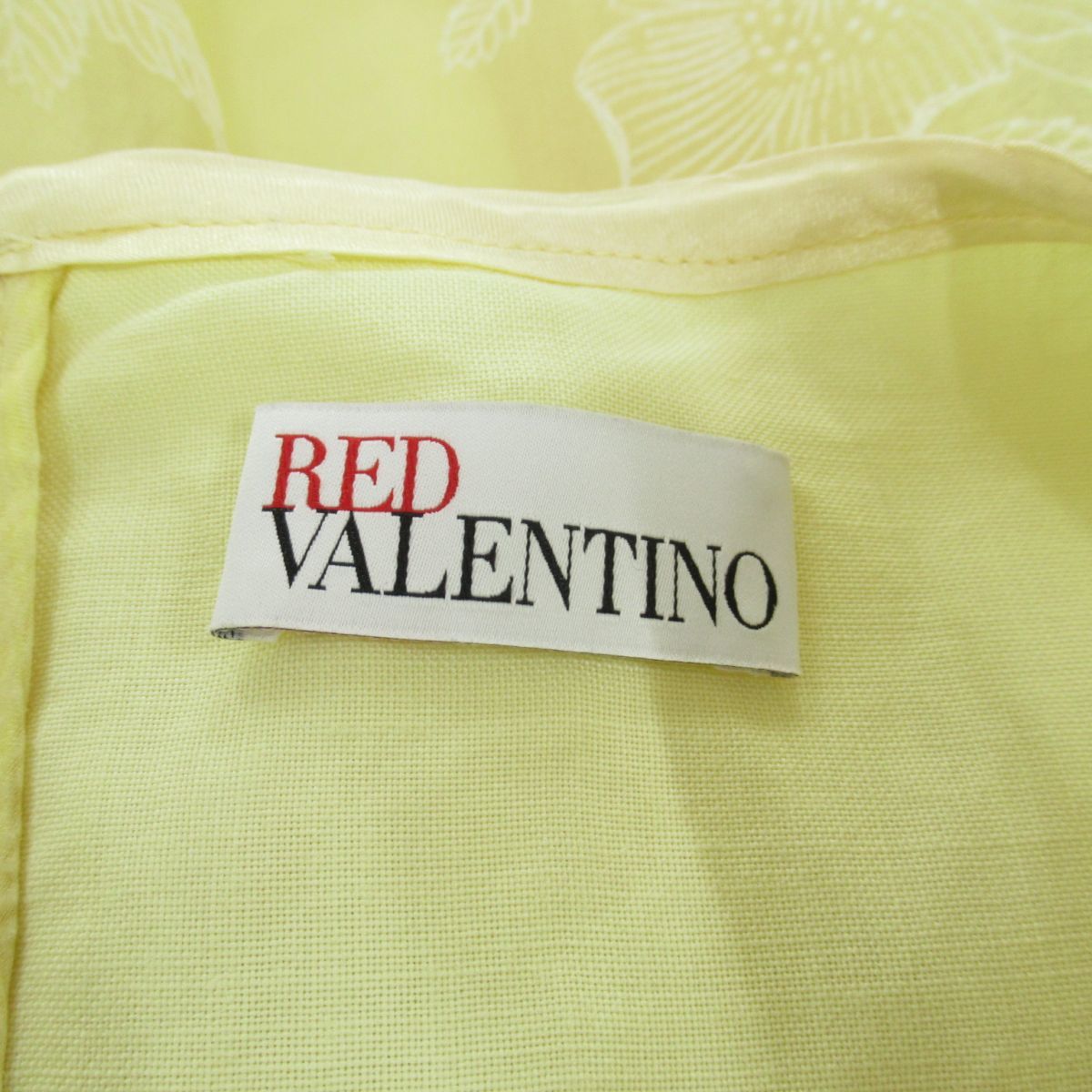 クリーニング済 美品 レッドバレンチノ RED VALENTINO オーガンジー 