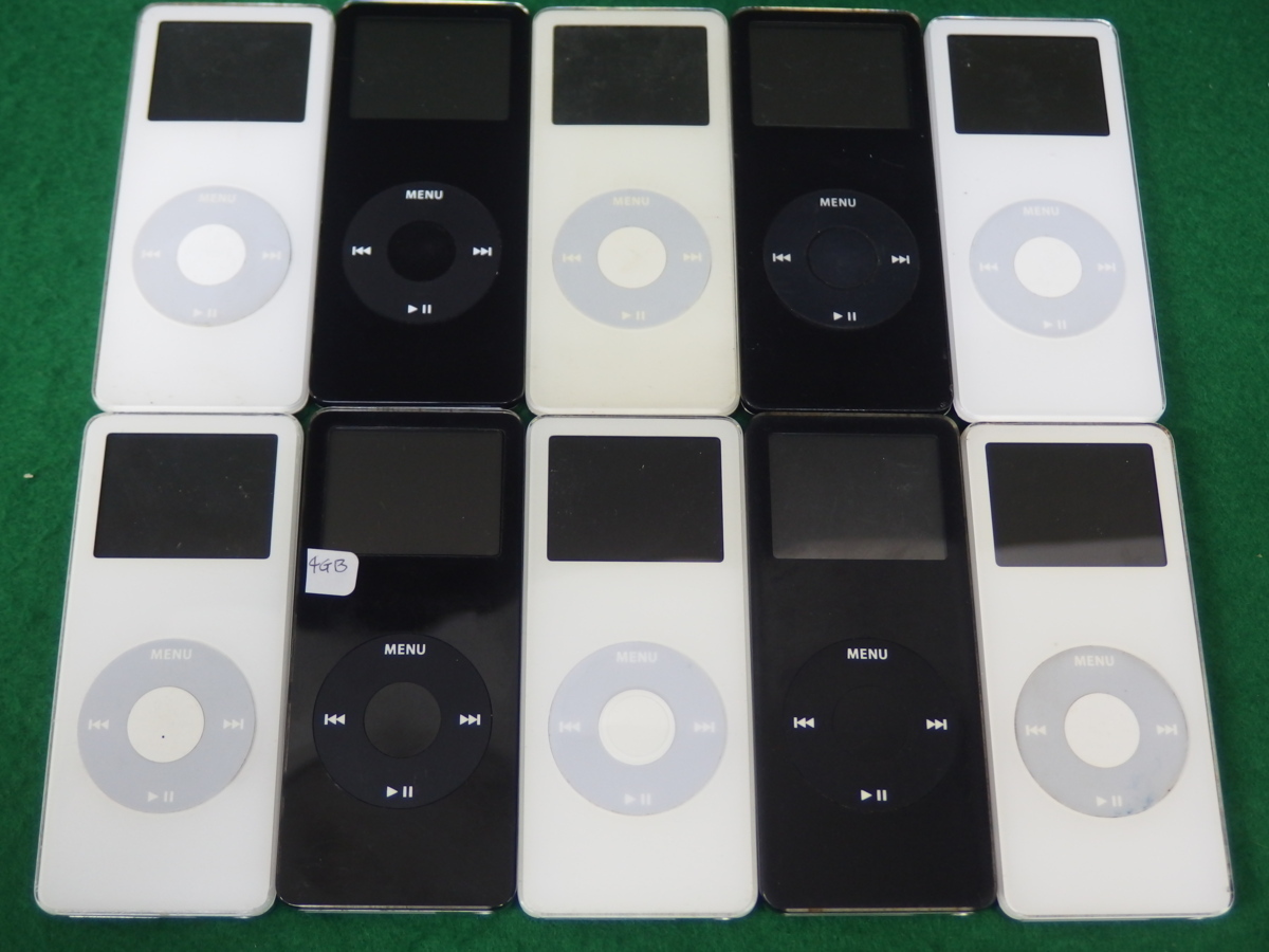 IP293　♪Apple iPod nano A1137 第1世代 1GB.2GB.4GB　10台セット 動作未確認【ゆうパケット】