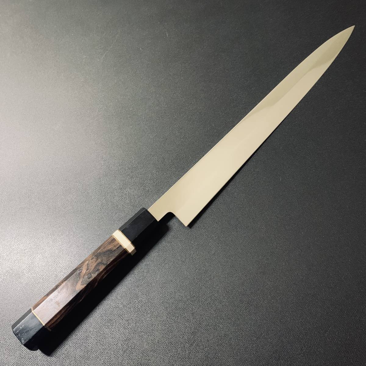 マグロ包丁　V金10号　本焼き　刃渡り69cm 黒檀八角肢　両刃 マグロ包丁 V金10号 本焼き 刃渡り69cm 黒檀八角肢 両刃 マグロ包丁 V