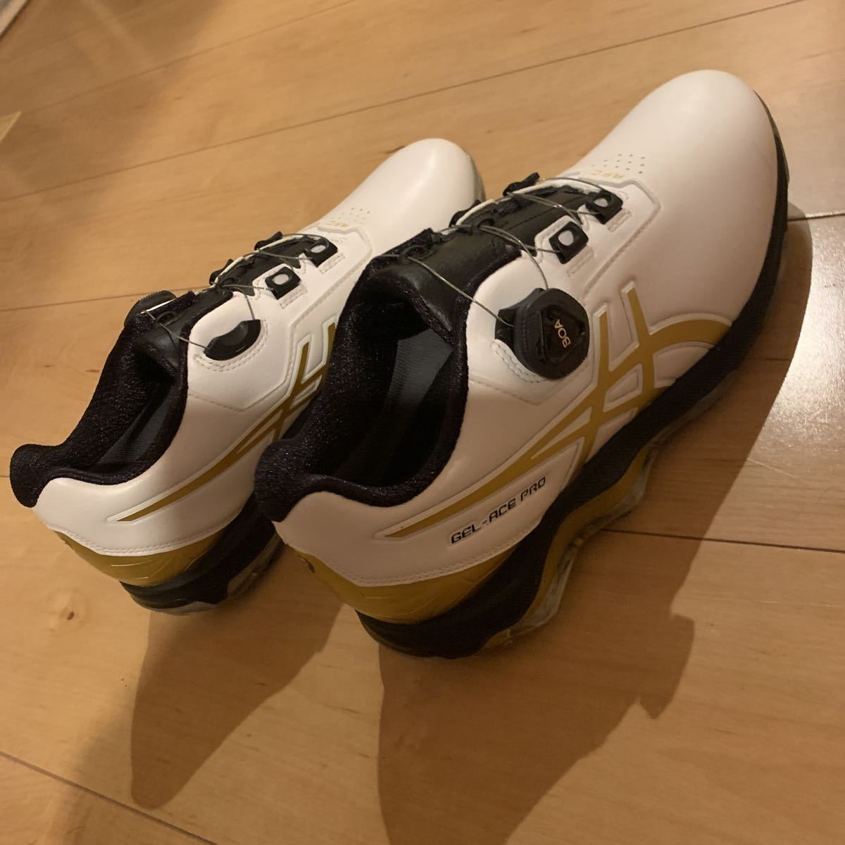 ASICS(アシックス)GEL-ACE PRO4 Boa ゴルフシューズ ホワイト/リッチ