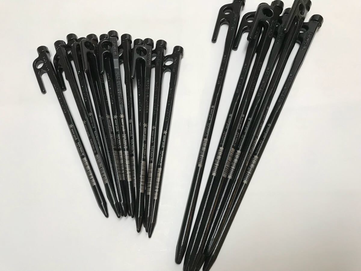 ★新品★スノーピーク ソリッドステーク20㎝×12本 30㎝×6本☆送料370 ペグ