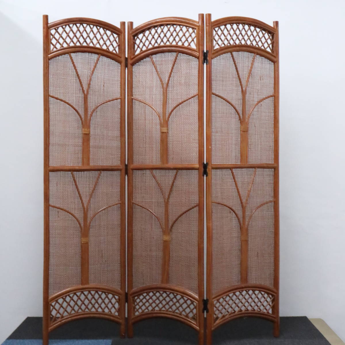 展示品□カンディハウス□HANACO□3連パーテーション□衝立間仕切り