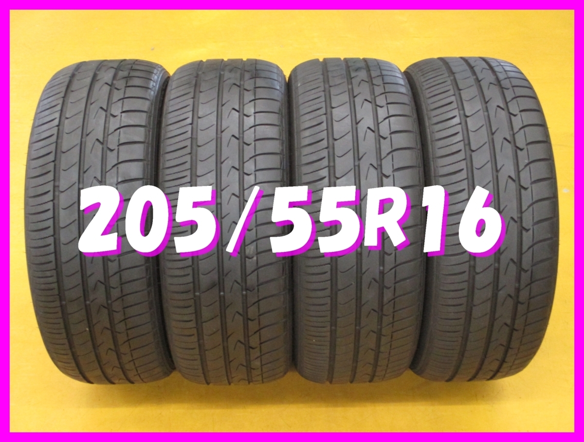 ◆送料無料 A2◆　7-8分山　205/55R16　94V　トーヨー　TRANPATH MPZ　夏４本　※2016年/日本製