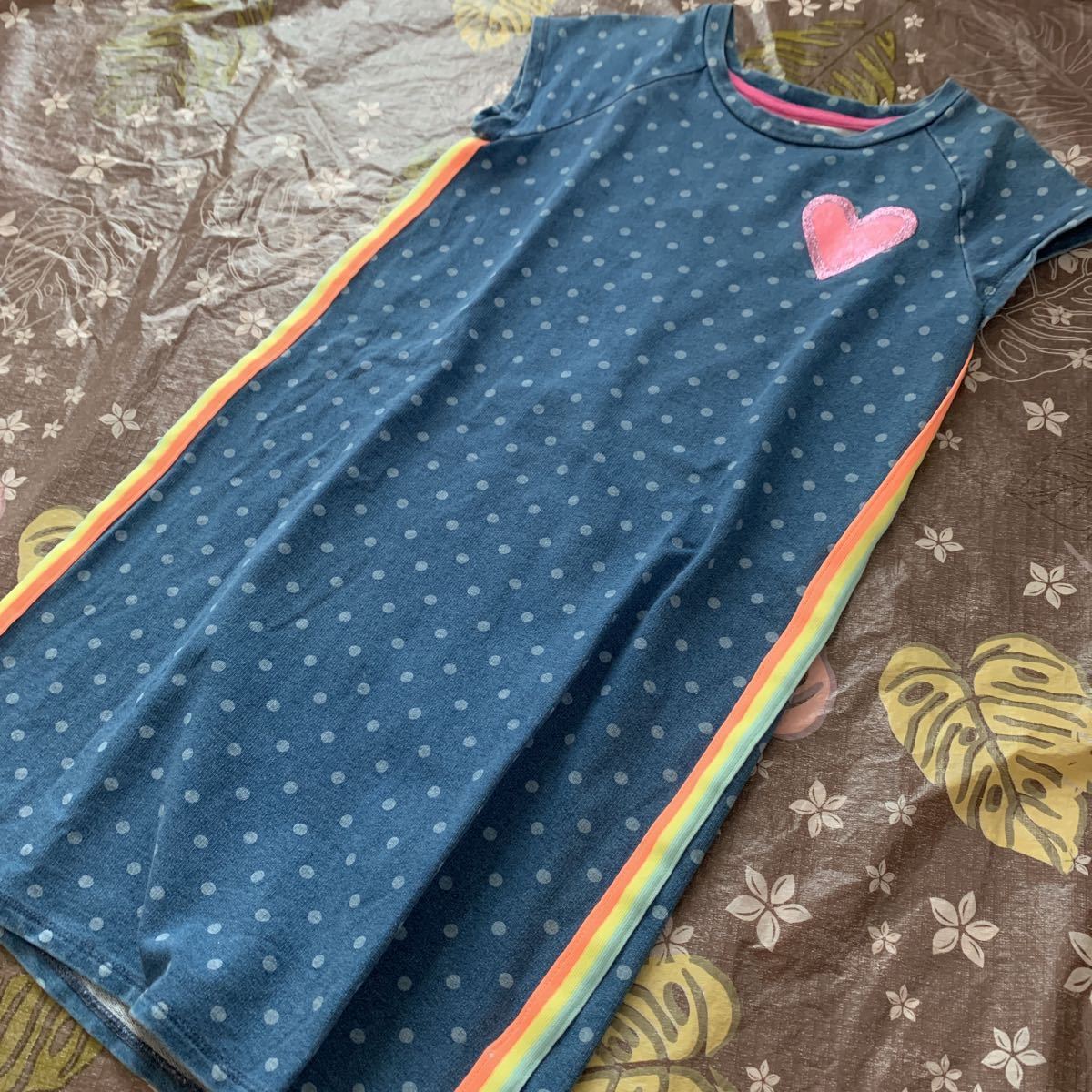 訳あり ジンボリー ワンピース 1 125 130 デニム風 水玉 サイズm 7 8 Denim Dot Dress Gymboree 1 115 124cm 売買されたオークション情報 Yahooの商品情報をアーカイブ公開 オークファン Aucfan Com