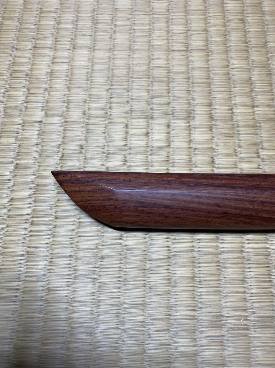 縞紫檀木刀　希少　101.5cm 750g 鍔セット　　　　　　　　　　　　模造刀_10
