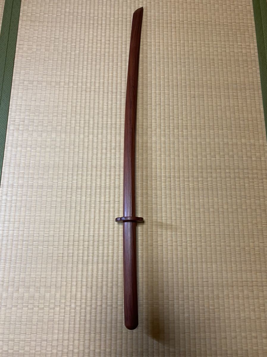 縞紫檀木刀　希少　101.5cm 750g 鍔セット　　　　　　　　　　　　模造刀_2