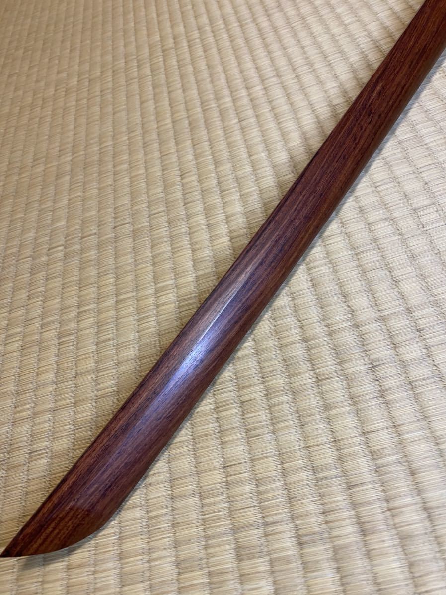 縞紫檀木刀　希少　101.5cm 750g 鍔セット　　　　　　　　　　　　模造刀_5