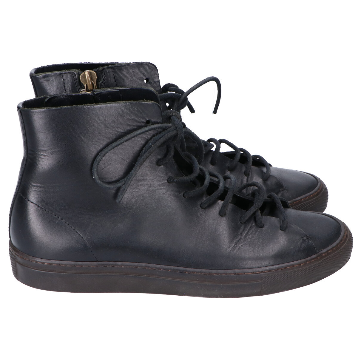 美品】BUTTERO ブッテロ B4019 サイドジップ レザーハイカット 
