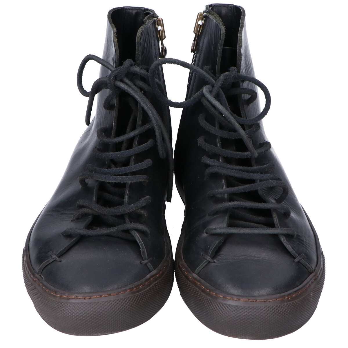 美品】BUTTERO ブッテロ B4019 サイドジップ レザーハイカット 