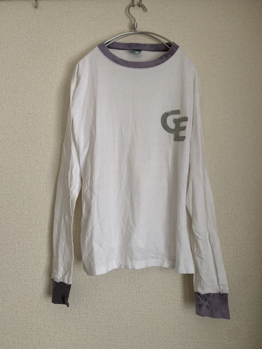 グッドイナフ フェルト ロゴ 長袖 Tシャツ カットソー size M 90s Good  