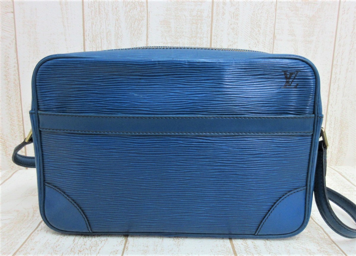 LOUIS VUITTON/ルイヴィトン：トロカデロ エピ ショルダーバッグ ブルー ダメージ有り/中古/USED/正規品