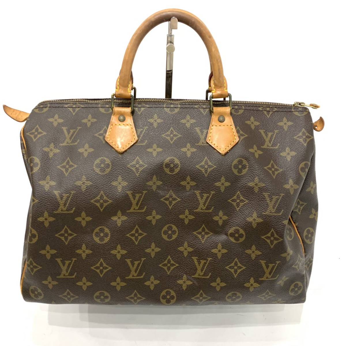 ☆大感謝祭・セール・売り切り☆【本物保証】LOUIS VUITTON ルイヴィトン モノグラム スピーディ35 M41524 ハンドバッグ 茶色 (AD15)