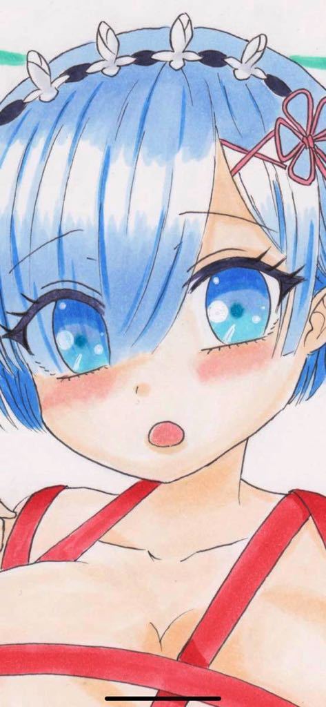 手描きイラスト Re ゼロから始める異世界生活 レム Chou Medama Waku アート 写真 Watanegypt Tv