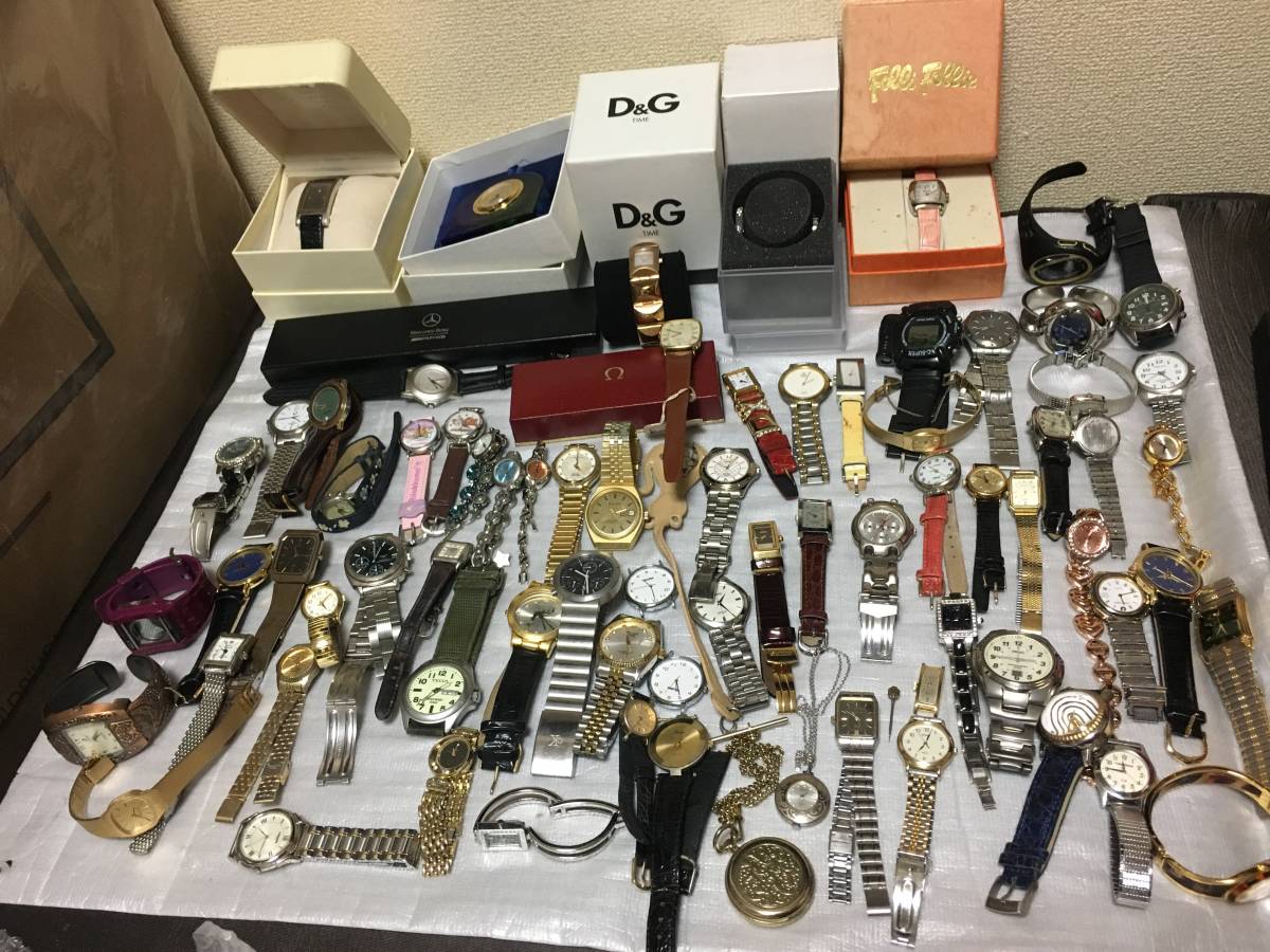 時計大量まとめ OMEGA/SEIKO/D＆G/DKNY/renoma/など_1
