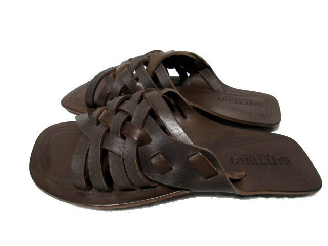 41 新品 定価2.3万 BUTTERO ブッテロ B2631 レザー 編み込み サンダル 