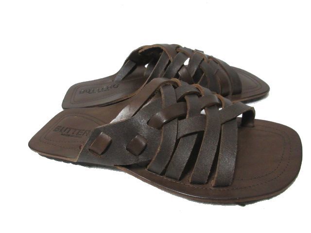 41 新品 定価2.3万 BUTTERO ブッテロ B2631 レザー 編み込み サンダル 