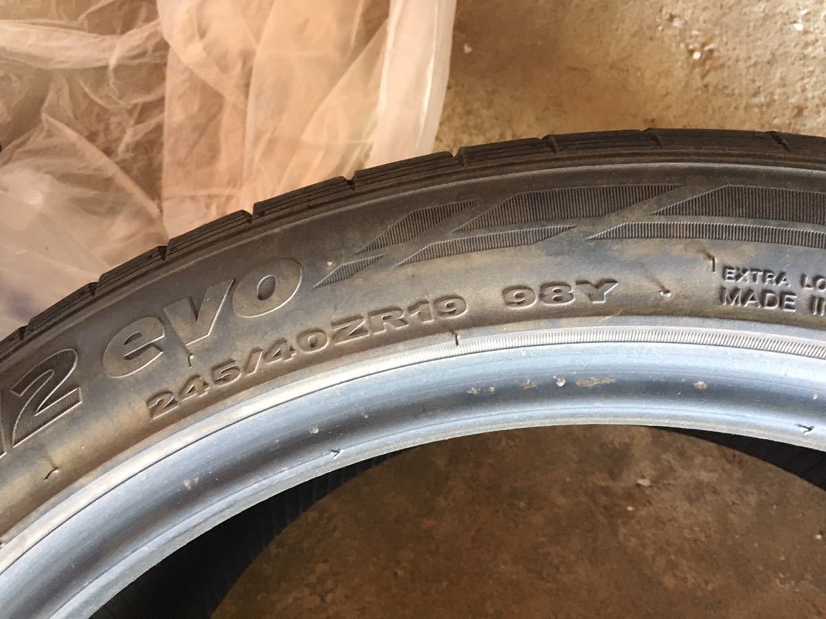 バリ山 ハンコック ベンタスv12evo 245 40 19インチ 中古品 売買されたオークション情報 Yahooの商品情報をアーカイブ公開 オークファン Aucfan Com