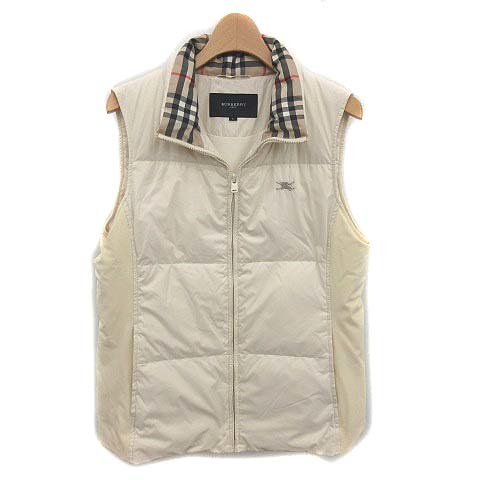 BURBERRY GOLF ダウンベスト バーバリーゴルフ BURBERRY GOLF ダウンベスト 襟ノバチェック ロゴ