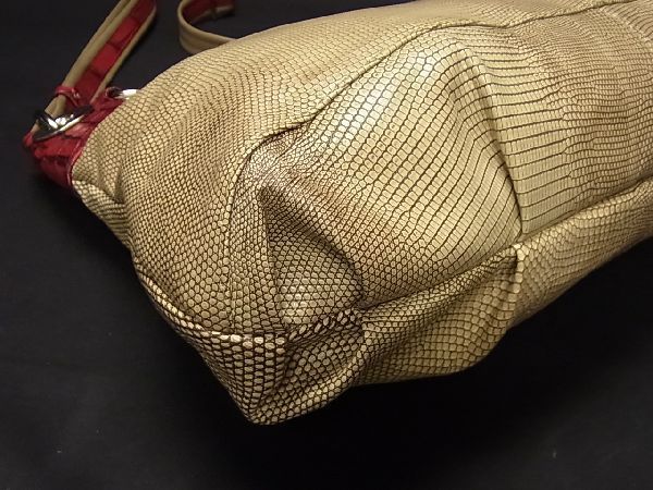 1円 □極上□本物□JRA公認□ クロコダイル ショルダーバッグ