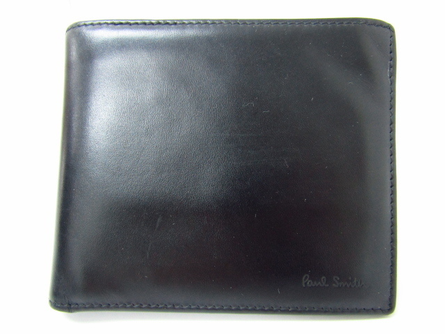 ☆店頭完売☆新品☆箱付 ポールスミス 上質レザー使用 二つ折り財布