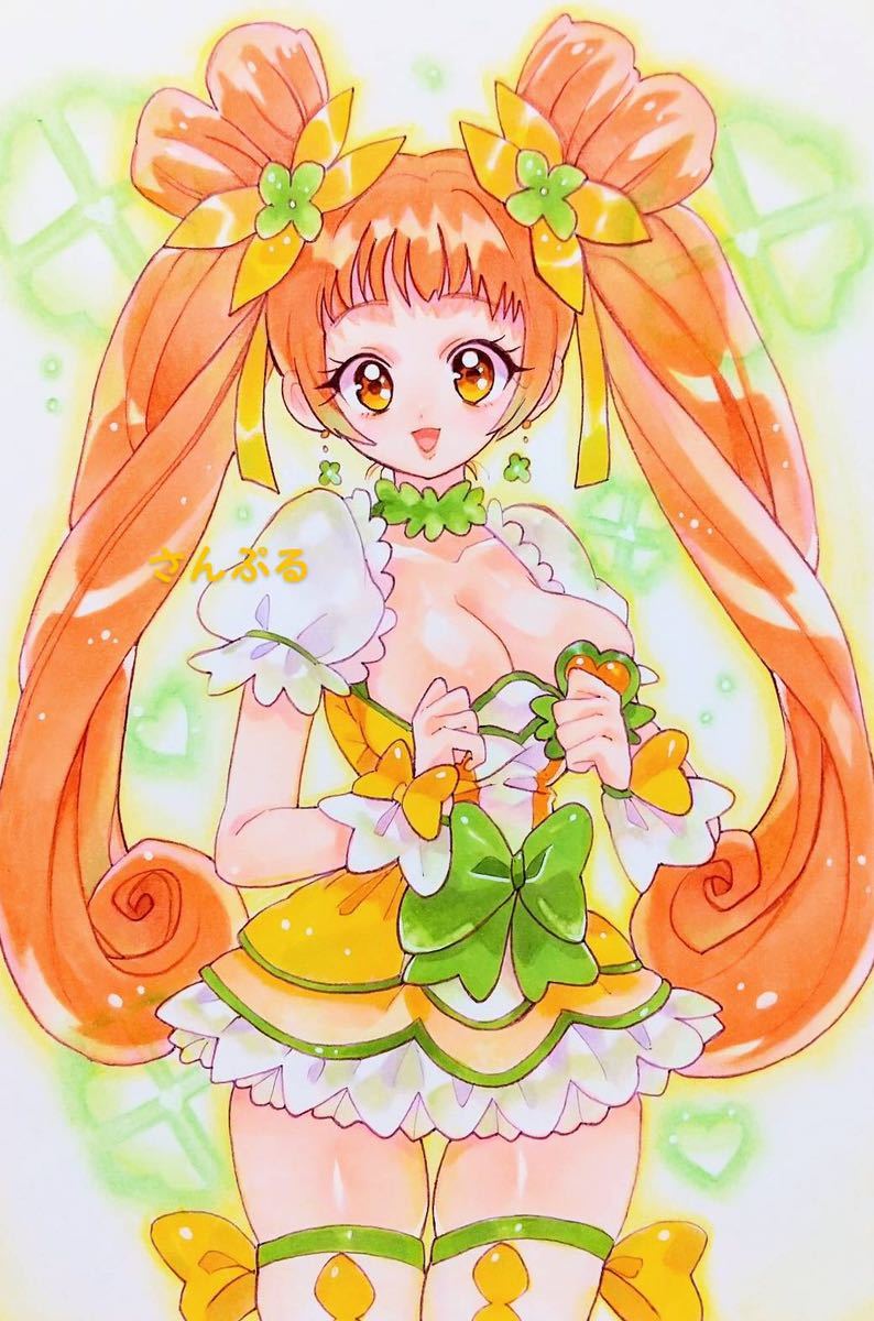 ドキドキ！プリキュア 手描きイラスト☆キュアロゼッタ☆ オリジナル